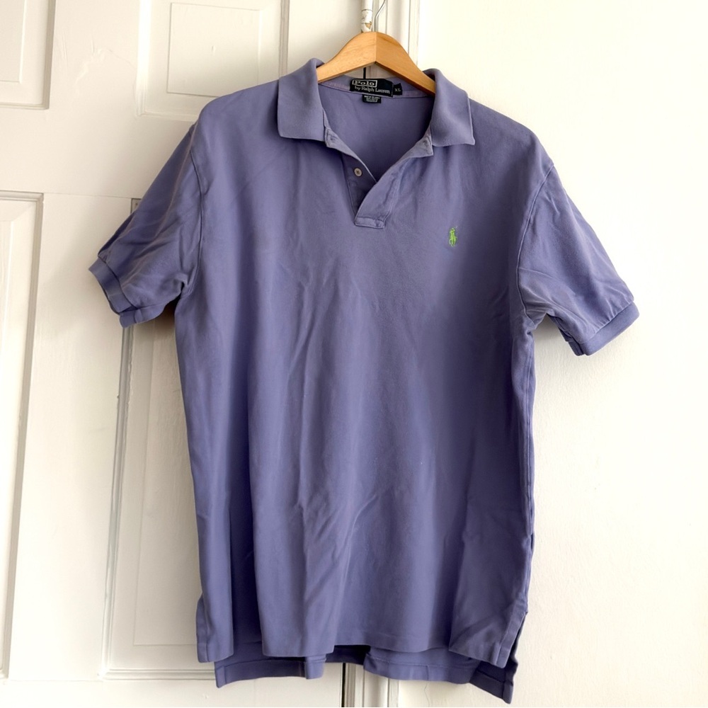 Ralph Lauren Men's Polo Shirt in Light Purple  XL
